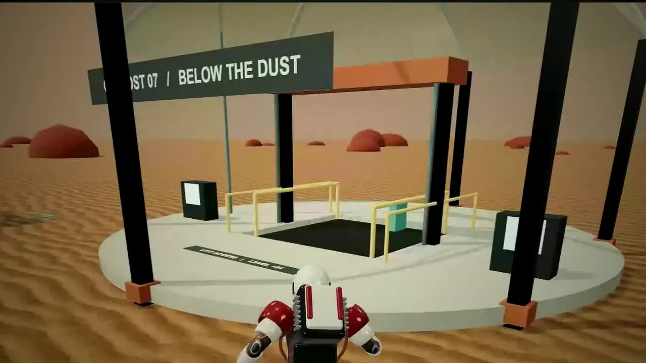 The lift down into an outpost’s bunker